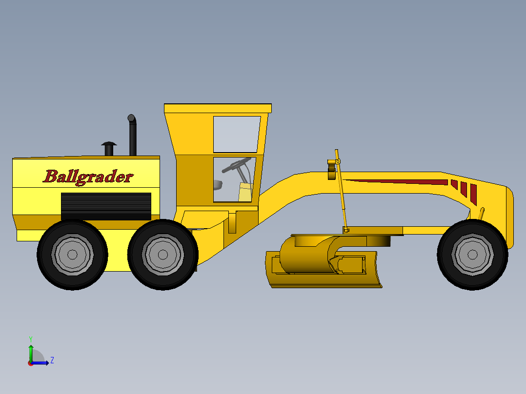 平地机、推土机、铲车（SW2014左视图