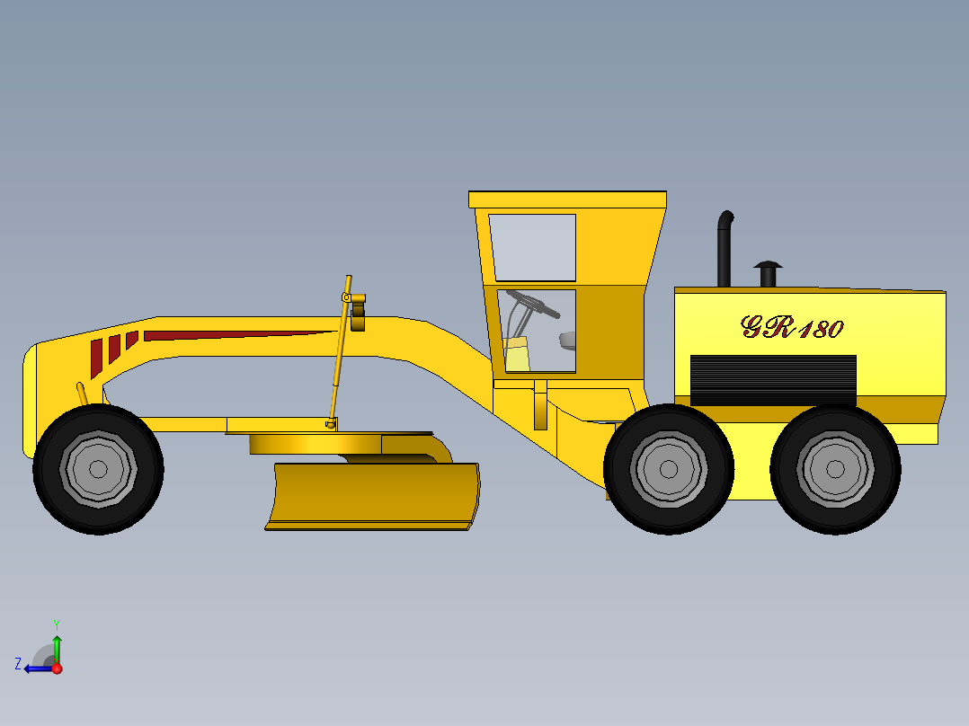平地机、推土机、铲车（SW2014右视图