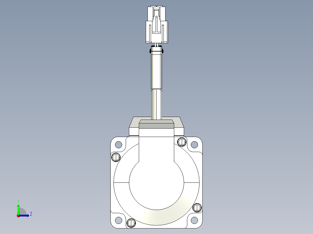 松下利器伺服400W电机左视图