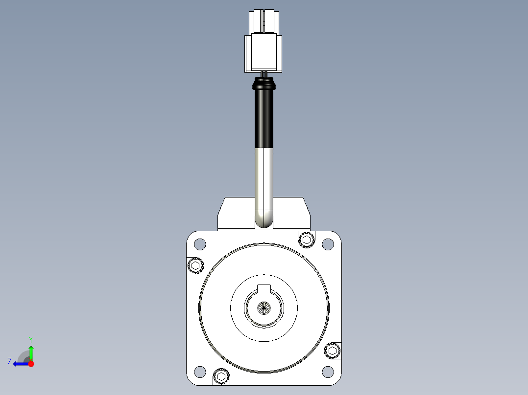 松下利器伺服400W电机右视图
