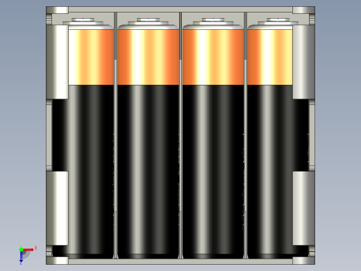 四节5号电池盒俯视缩略图