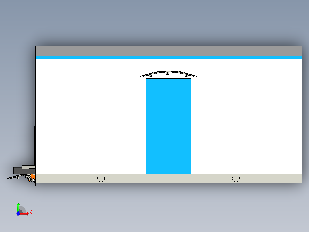 油田水的泵站前视图