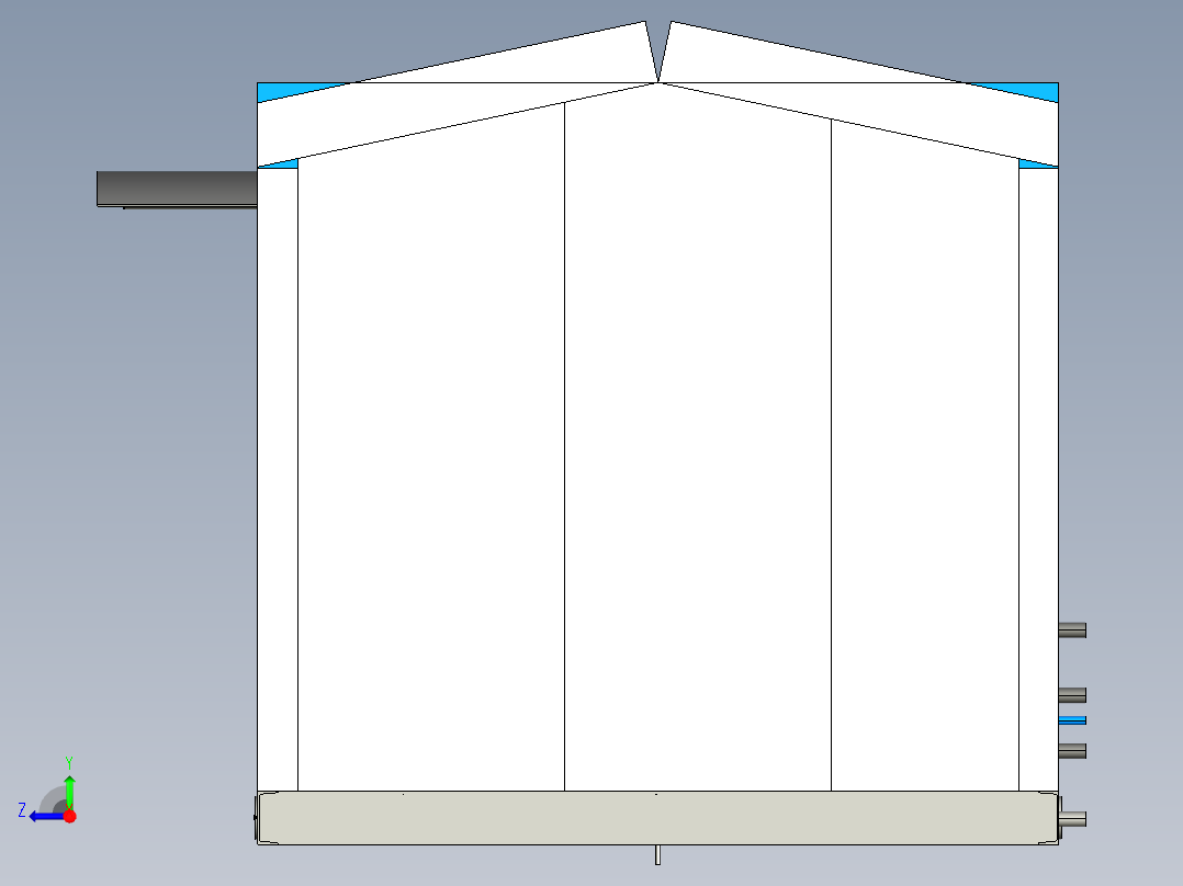 油田水的泵站右视图