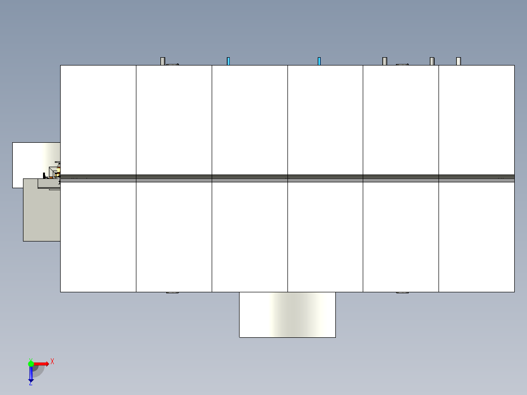 油田水的泵站俯视图