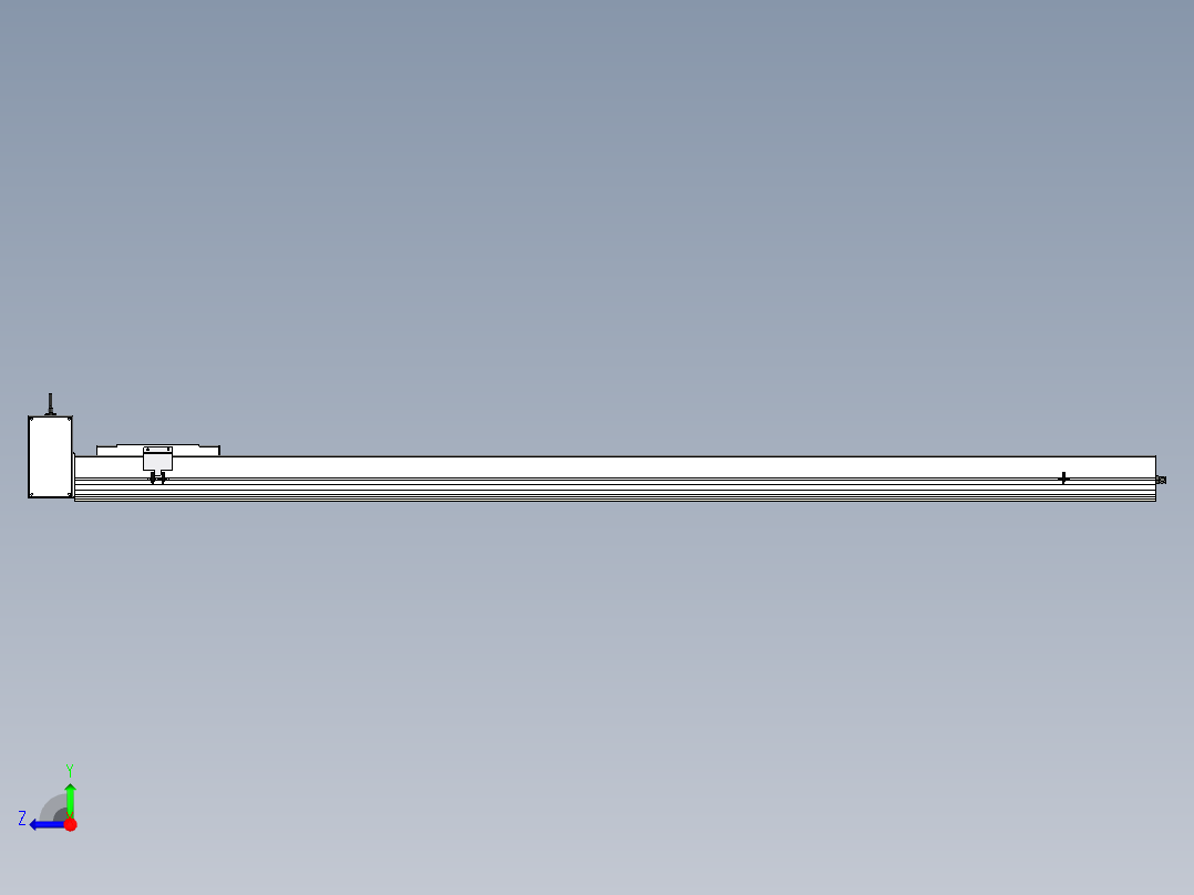 Toyo东佑达直线模组-ECB22-L40-2200-RU-M75-C4右视图