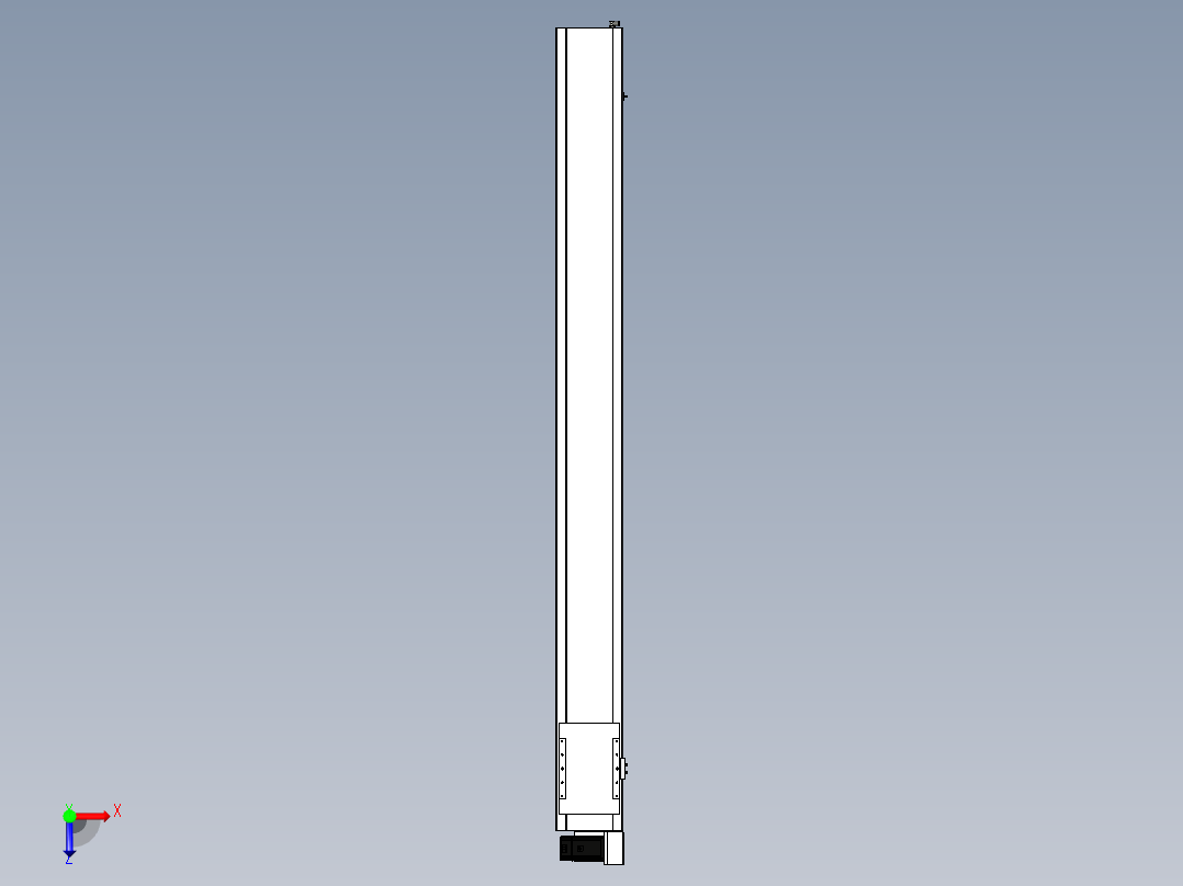 Toyo东佑达直线模组-ECB22-L40-2200-RU-M75-C4俯视图