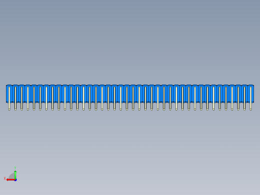 彩色公排针 100mil 2.54mm 系列-DS1022_blue_3x40p_100mil_TypeD_rev1.0后视缩略图