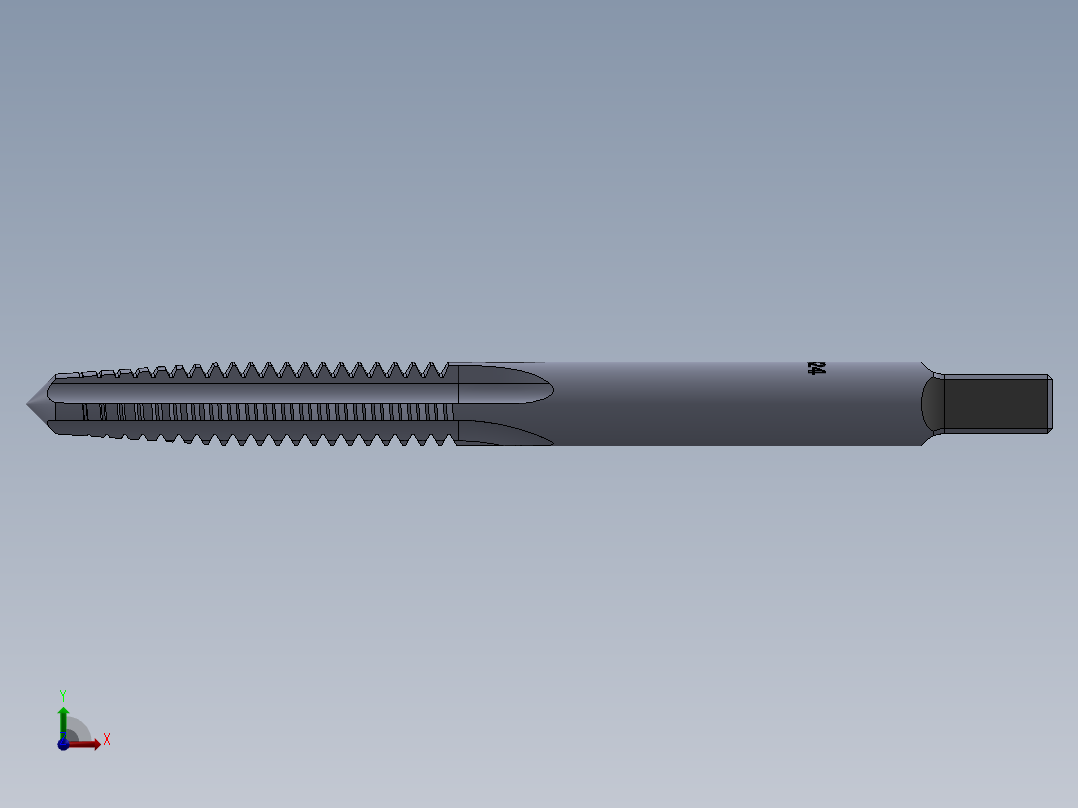 标准英制丝锥-Hand Tap 10-24 N1前视图