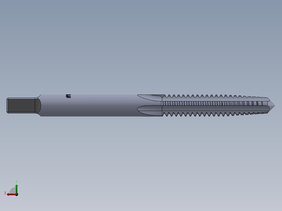 标准英制丝锥-Hand Tap 10-24 N1后视图