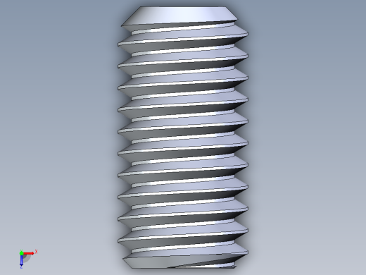 UNC 平头紧定螺钉-UNC SET SCREW 0.375 x0.750.STEP俯视缩略图