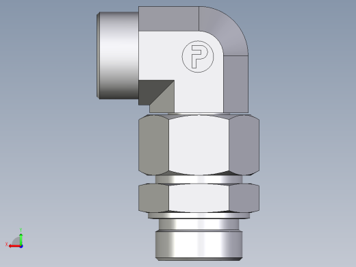 卡套式工业通用硬管接头EO_Assembled_adjustable_standpipe_elbow_EVW30SROMD71后视缩略图