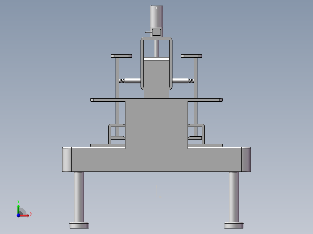 纸张整理打孔前视图