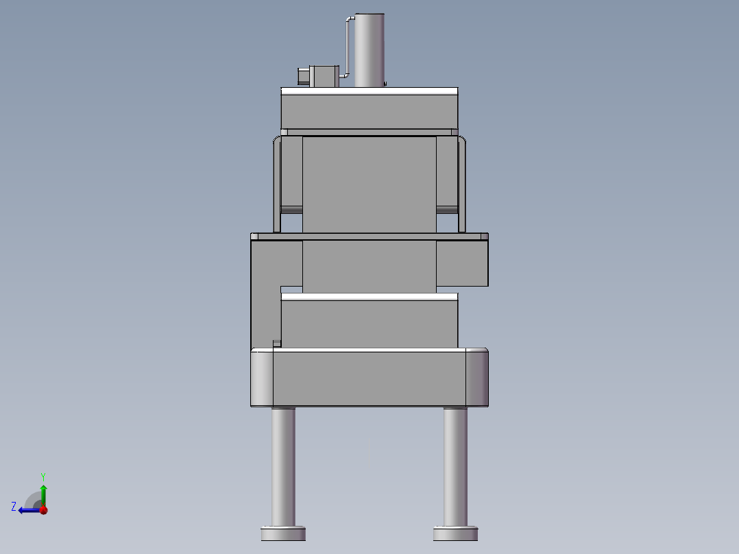 纸张整理打孔右视图