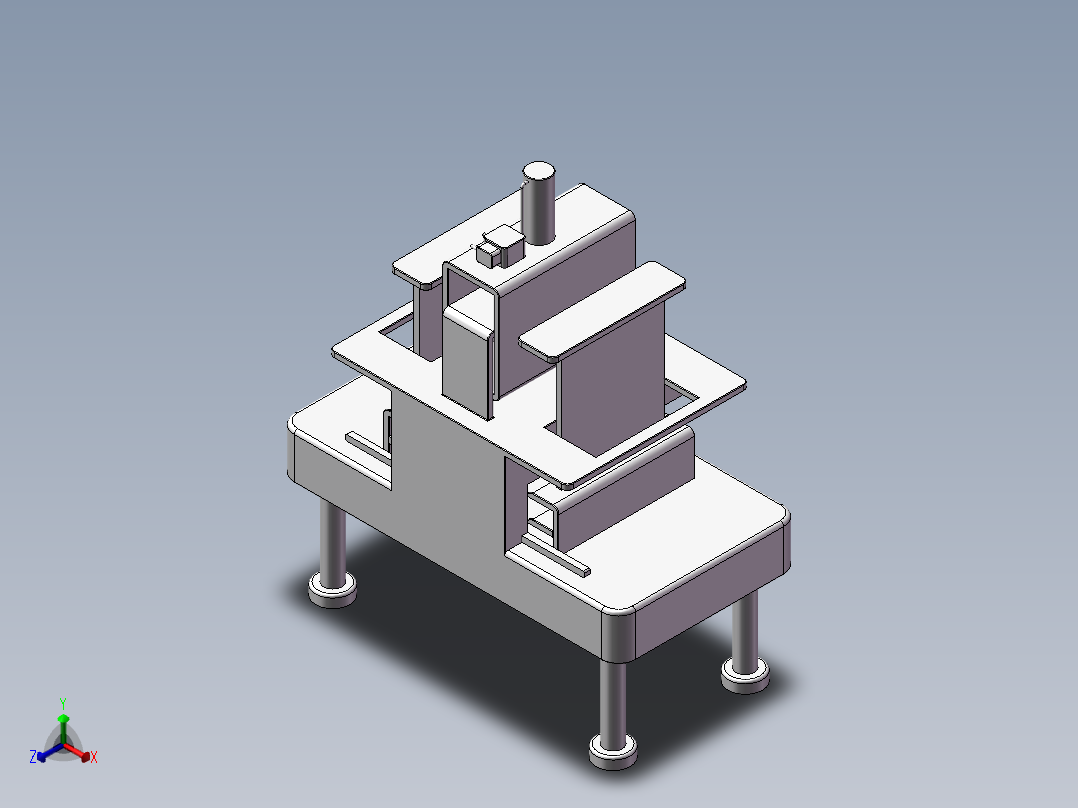 纸张整理打孔正等轴测图