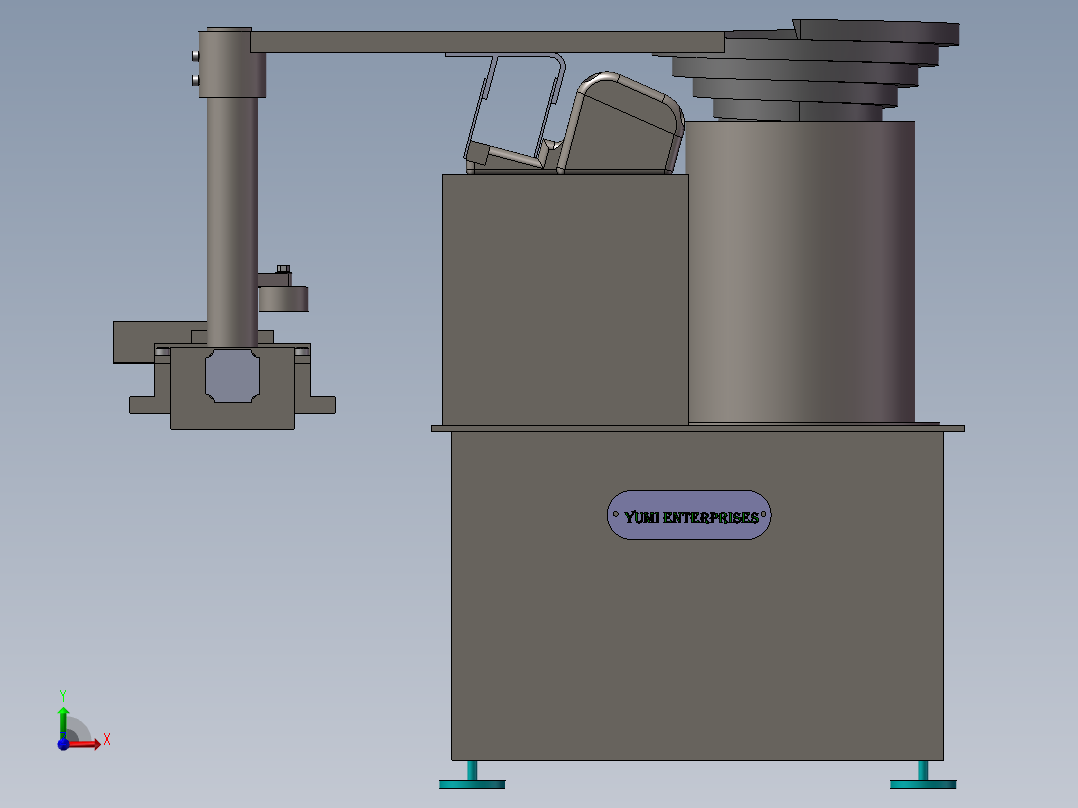 半导体电子行业振动盘设计前视图
