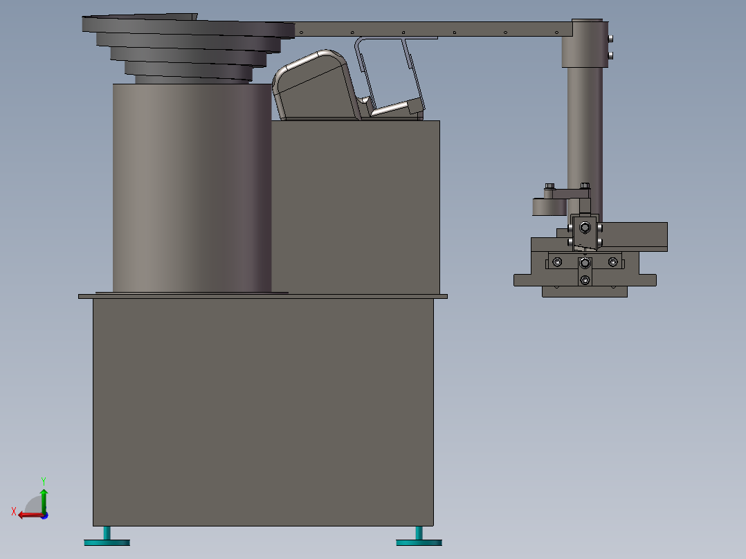 半导体电子行业振动盘设计后视图