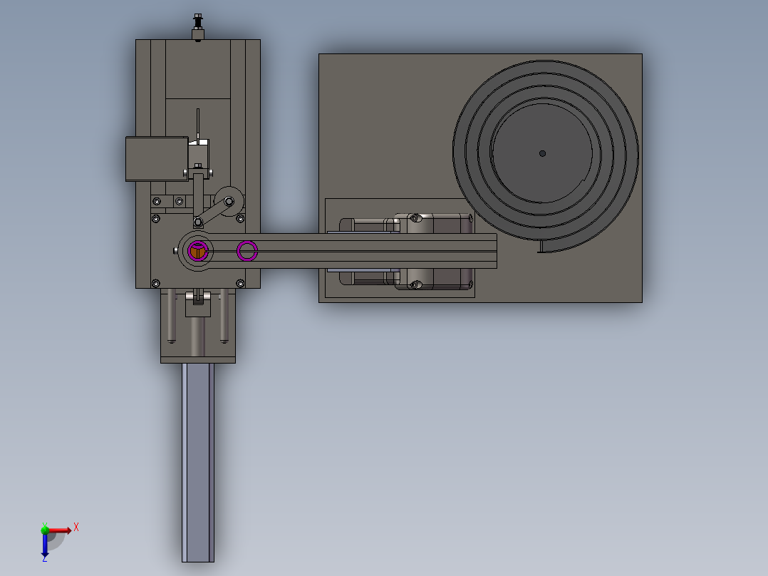 半导体电子行业振动盘设计俯视图
