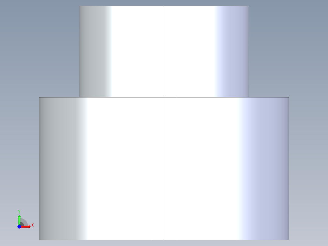 CPVC管件11-Sch80_ReducerCoupling_SxS_9829-291_2.5in x 1.5in前视图