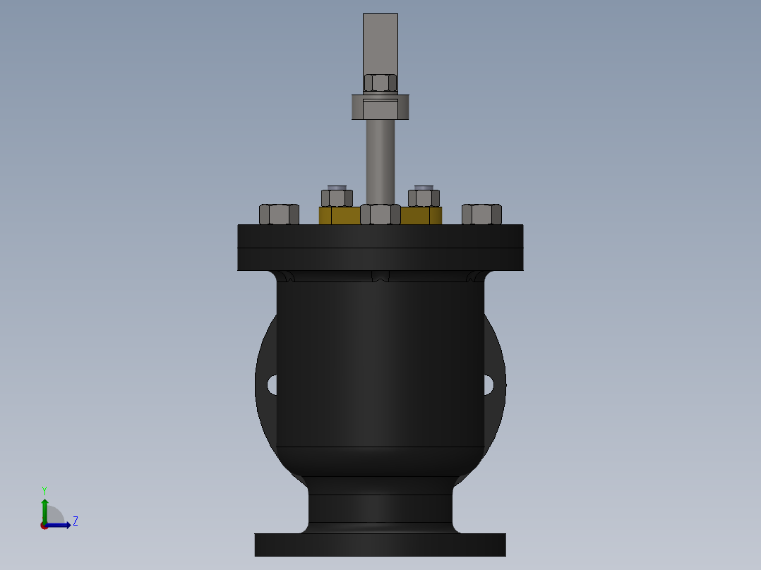 饲料止回阀左视图