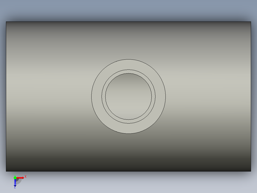 船舶管路系统SeaCor_Molded_ReducingTee_SxSxS_37J101209_1.5in x 0.5in俯视图