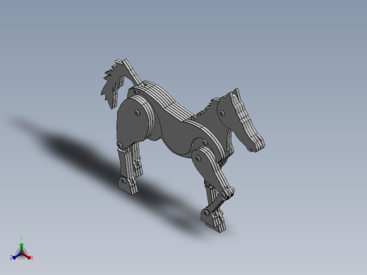 激光下料拼图马AutoCAD, Parasolid, SOLIDWORKS 2016正等轴测缩略图