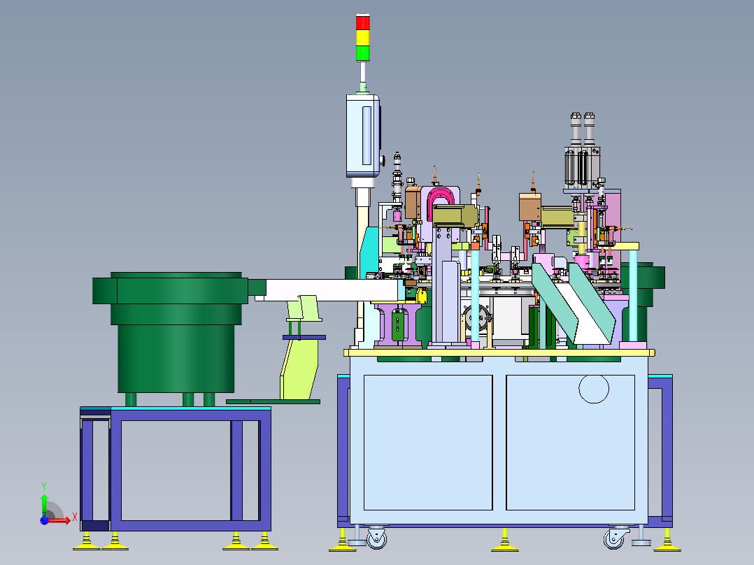 头帽组装检测机sw17可编辑前视图