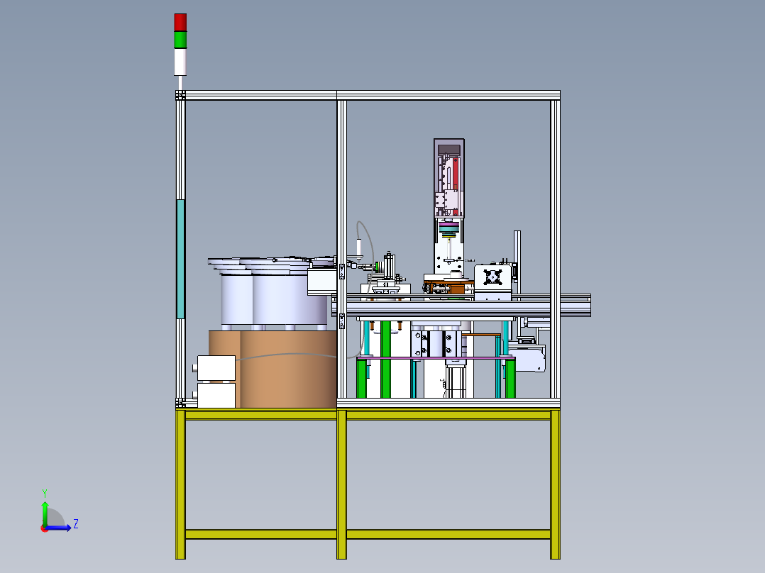 自动插管组装压入设备sw18可编辑左视图