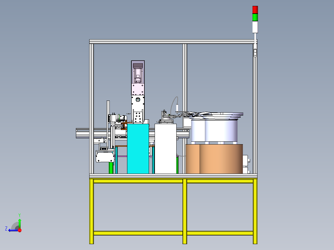 自动插管组装压入设备sw18可编辑右视图