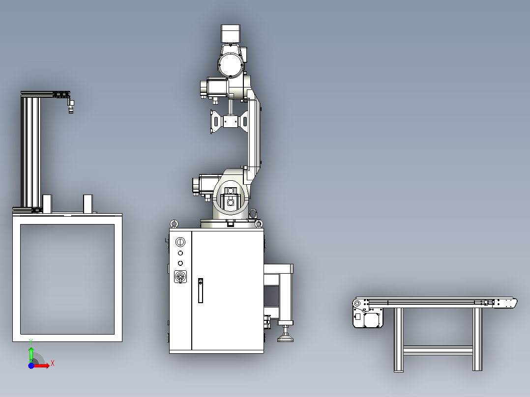 视觉检测前视图