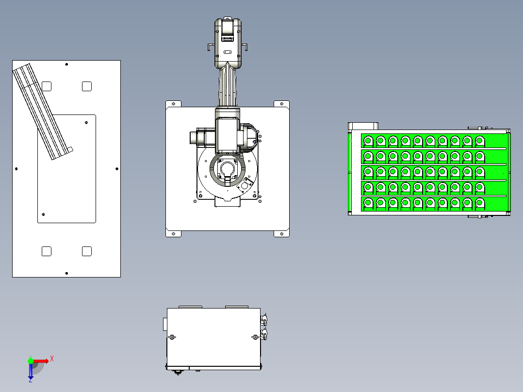 视觉检测俯视图