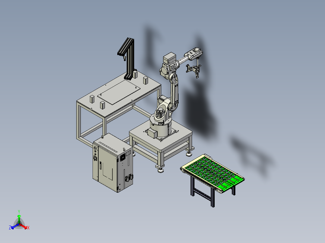 视觉检测正等轴测图