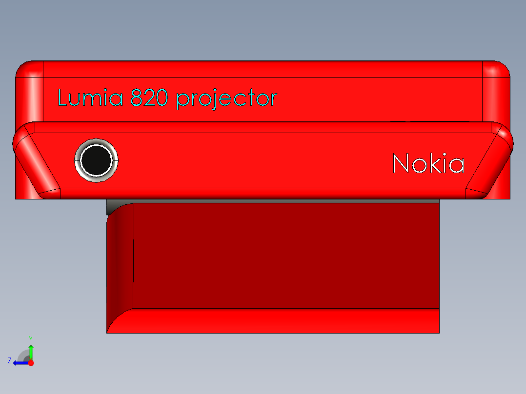 投影仪(10)右视图