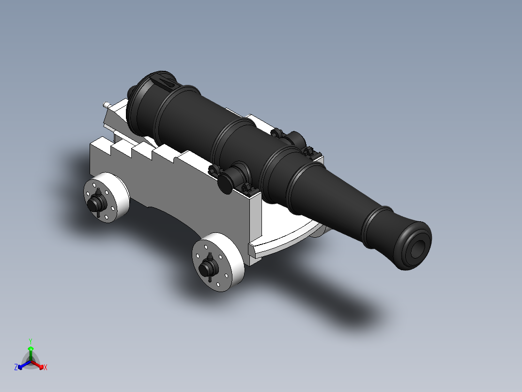 大炮(16)正等轴测图