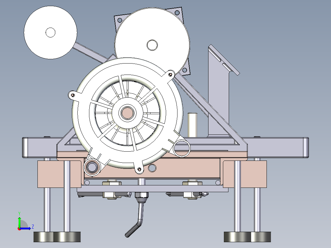 B2004521-自制木工车床左视图