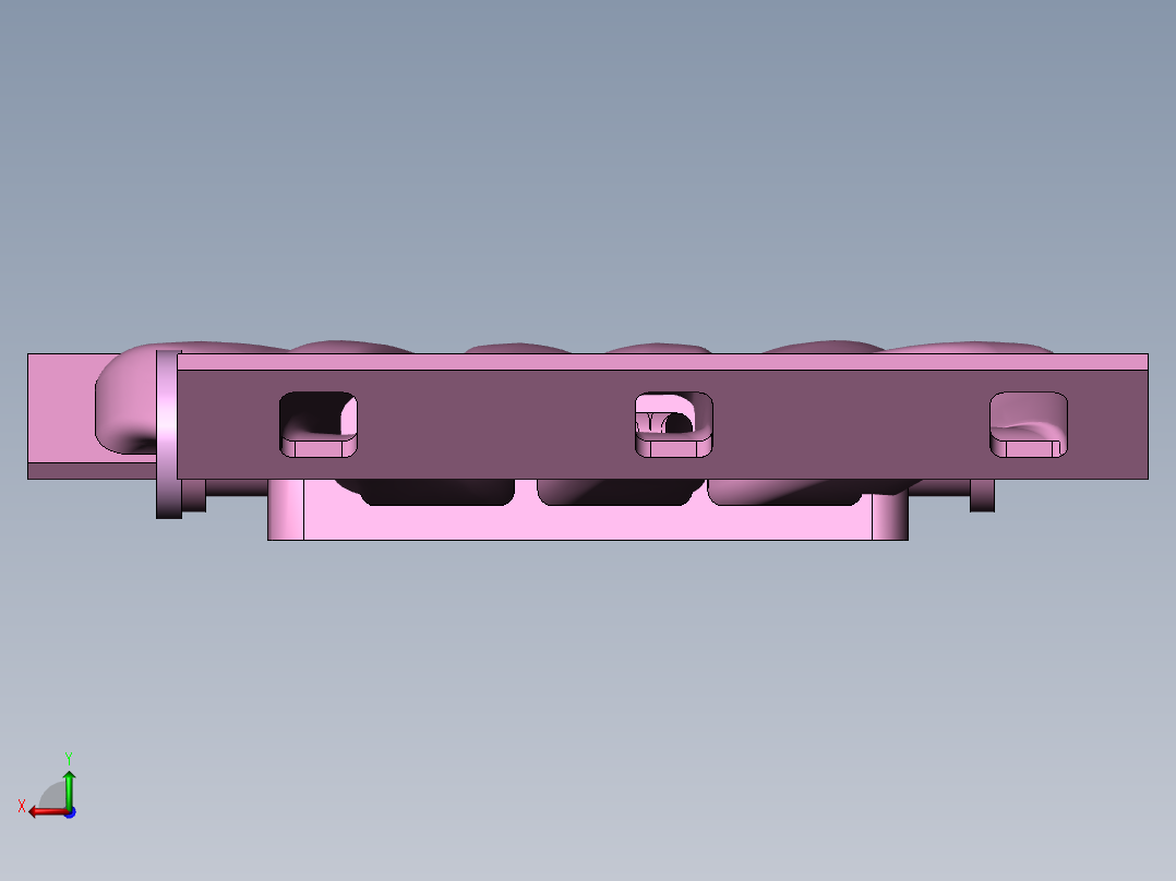 进气歧管后视图