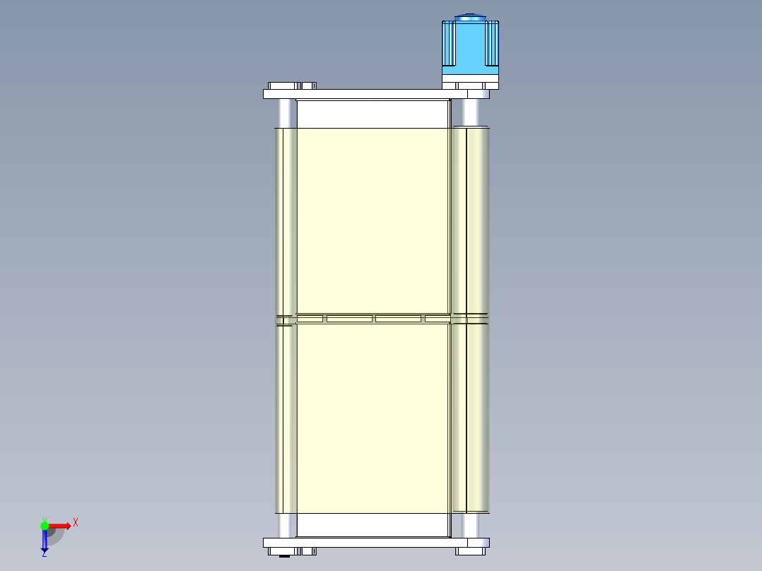 下料流水线俯视图
