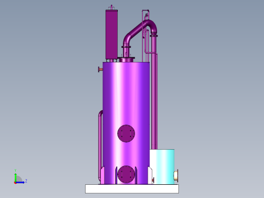 无阀滤池模型图左视缩略图