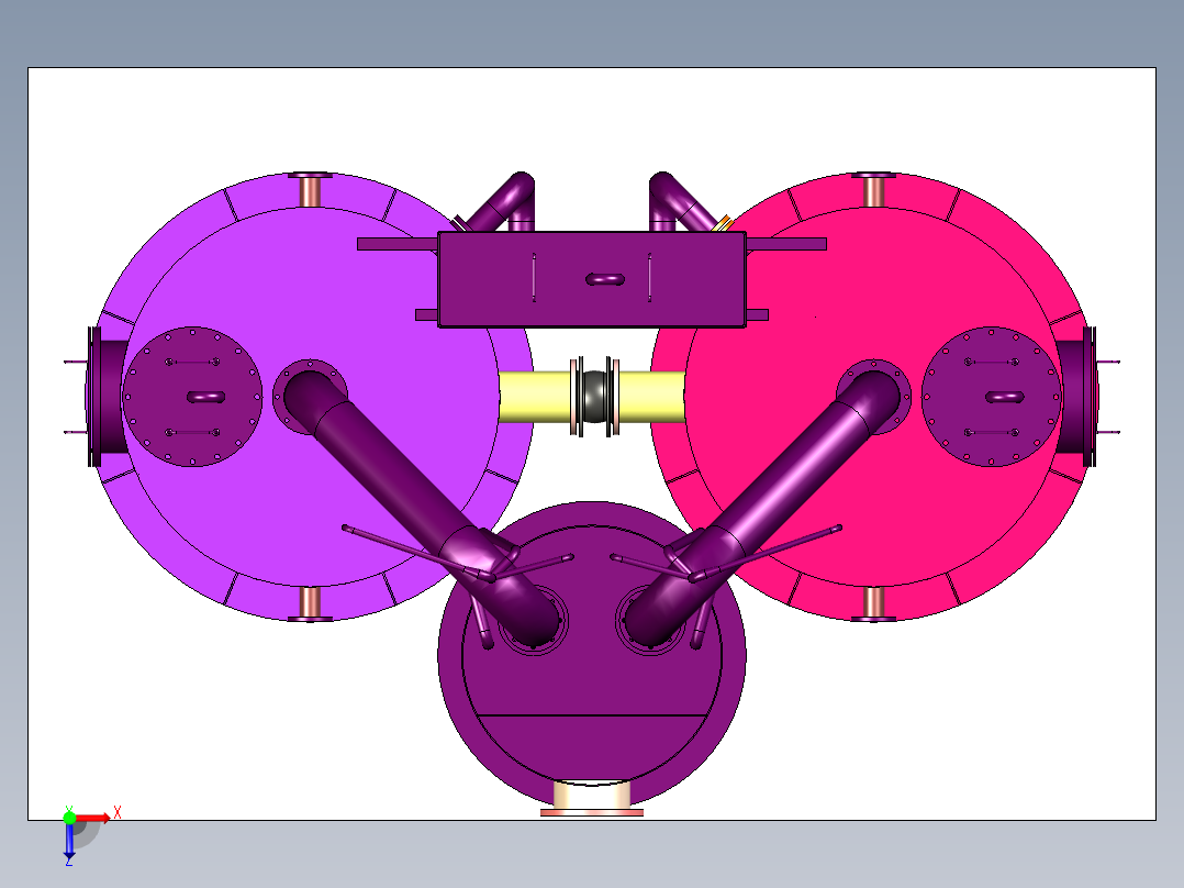 无阀滤池模型图俯视图