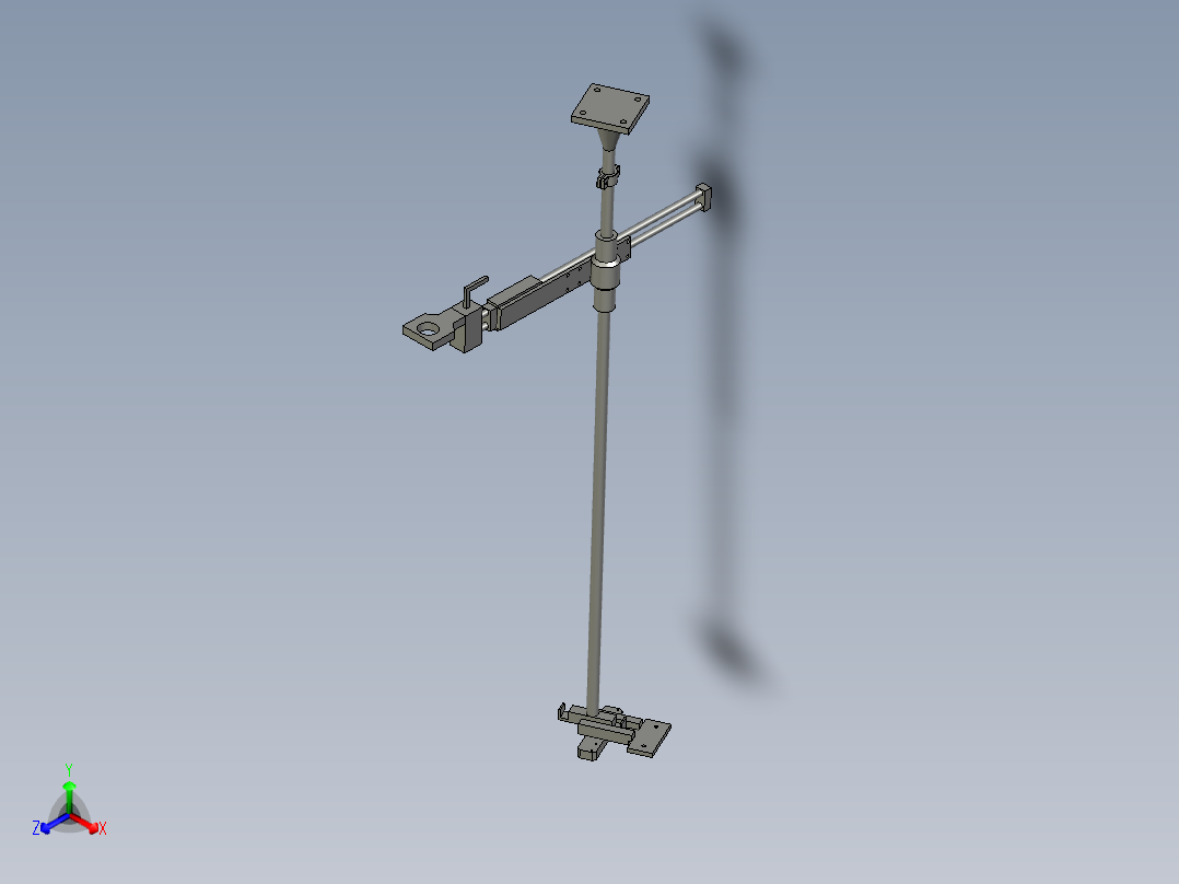 W2改造合并平衡臂组件正等轴测图