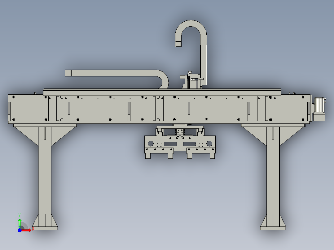 夹具电芯下料组件0前视图