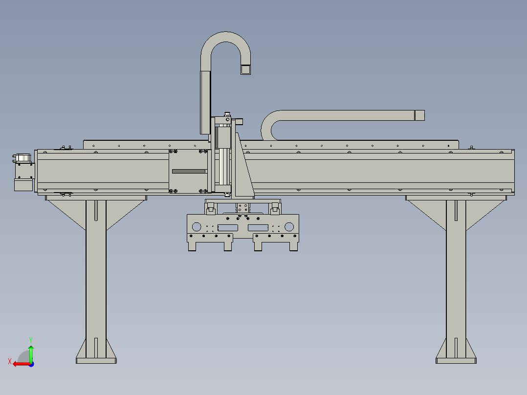 夹具电芯下料组件0后视图