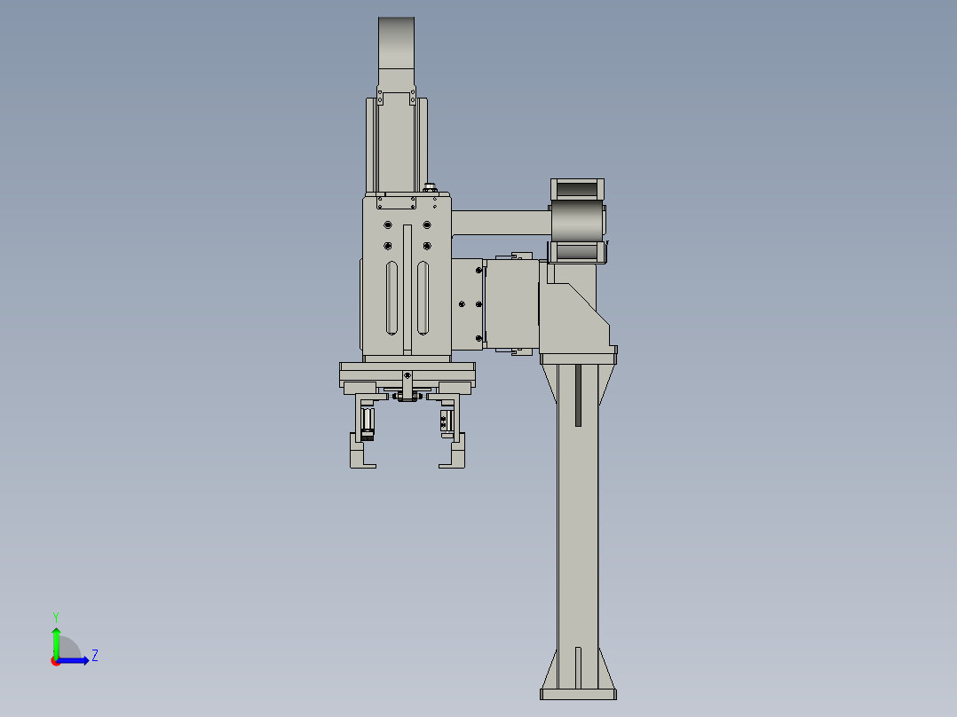 夹具电芯下料组件0左视图