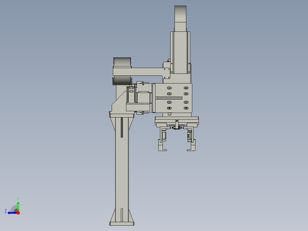 夹具电芯下料组件0右视图