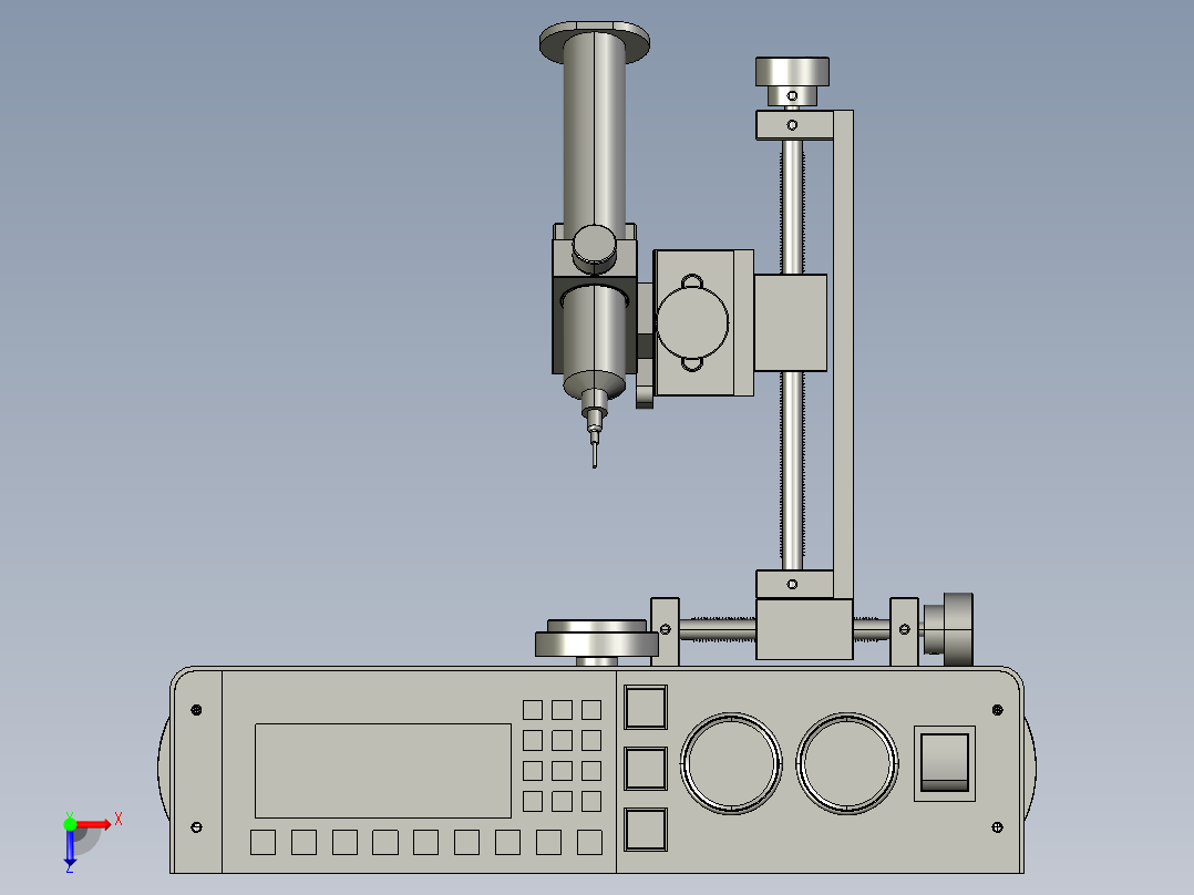 桌面台式内侧画圆硅胶注油机俯视图