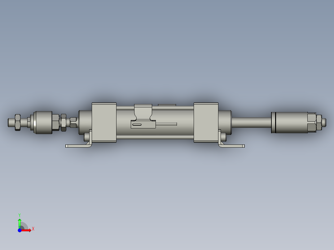 可调气缸SCJ32x50-30SLB(0030)+(CMSG-2)前视图