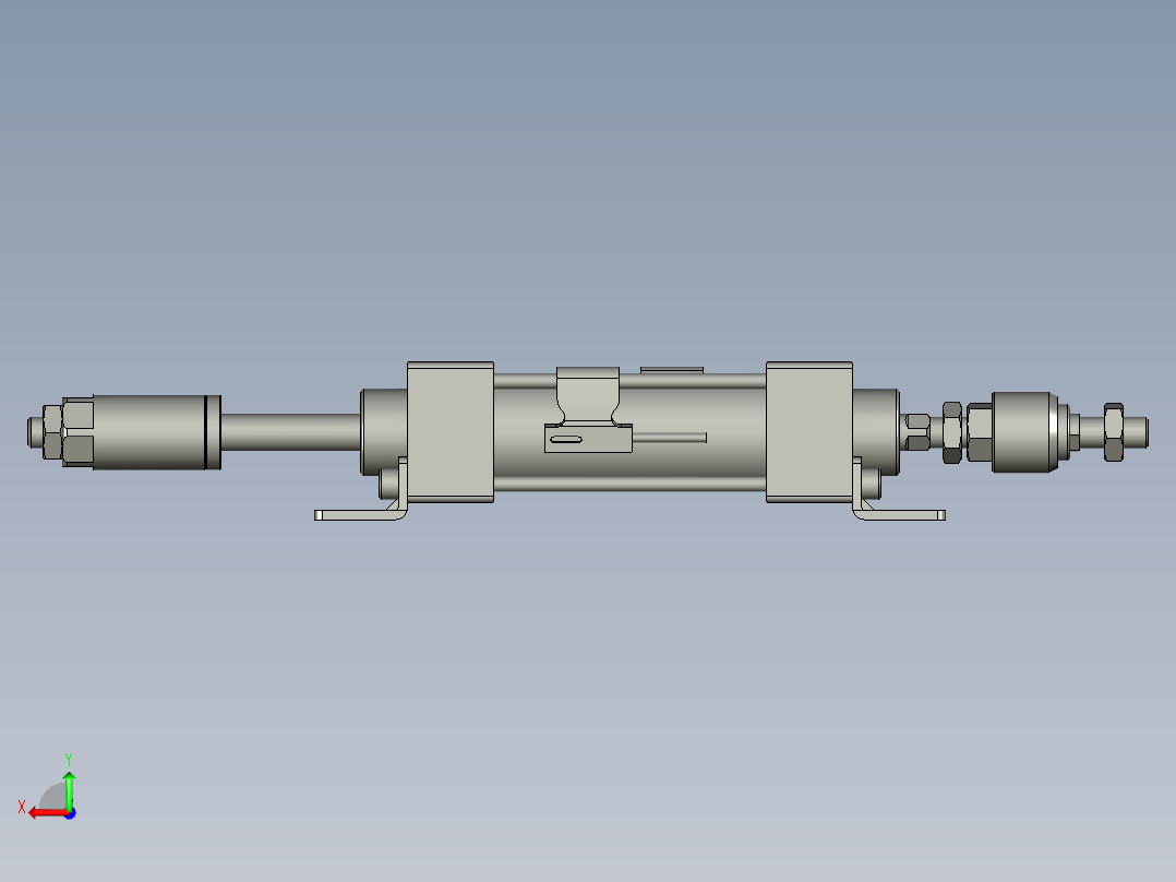 可调气缸SCJ32x50-30SLB(0030)+(CMSG-2)后视图