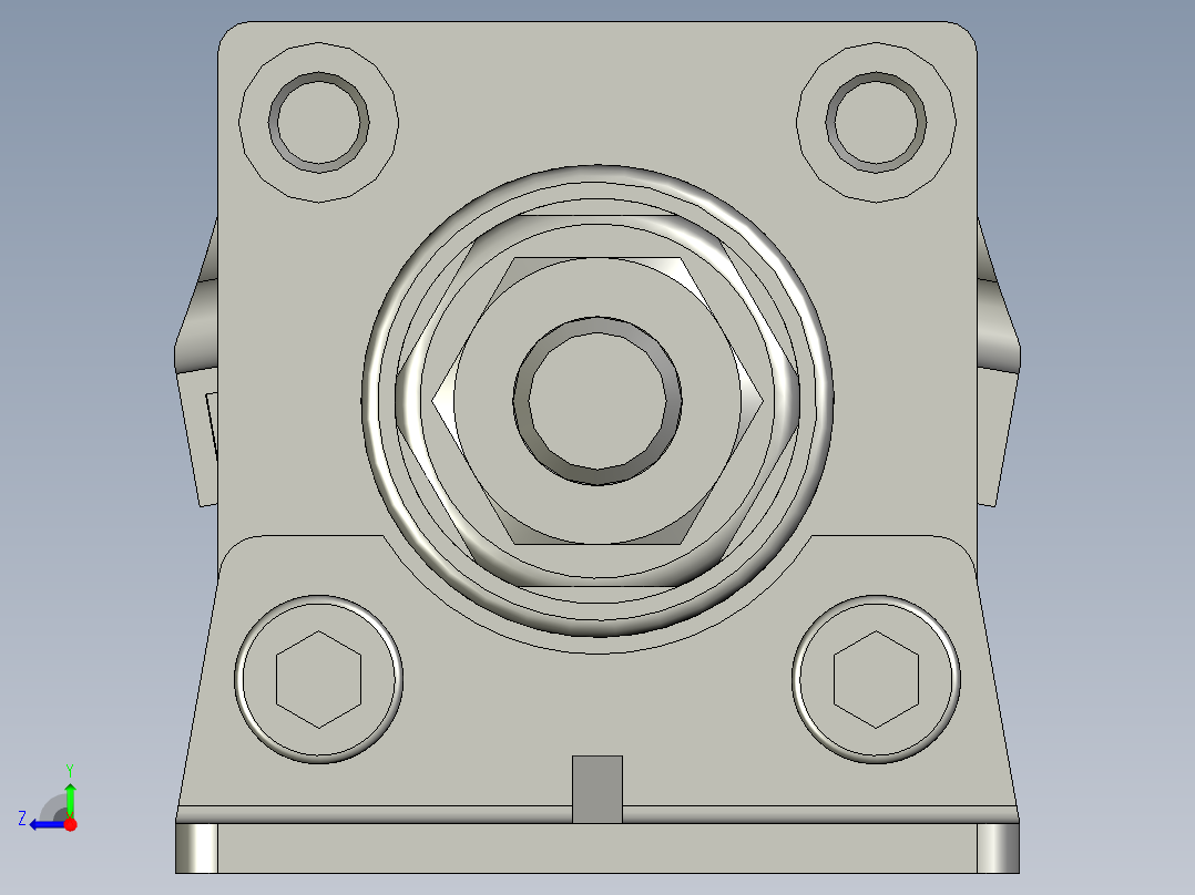 可调气缸SCJ32x50-30SLB(0030)+(CMSG-2)右视图