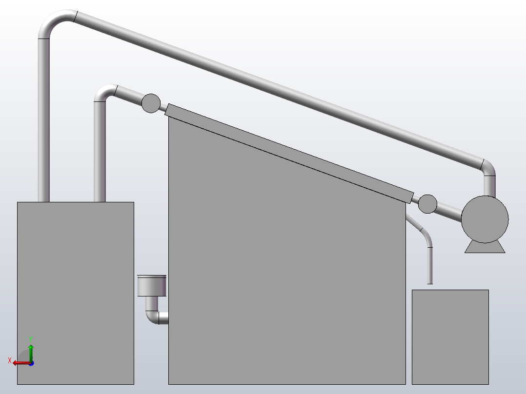 工业污水蒸发处理装置后视图