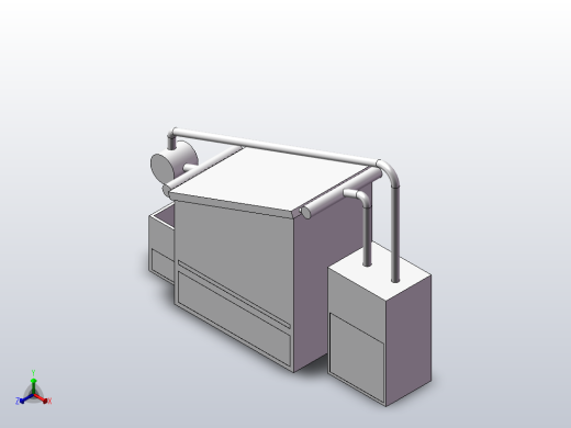 工业污水蒸发处理装置正等轴测缩略图