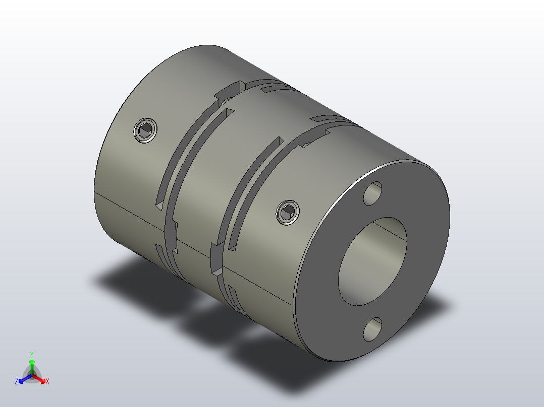 联轴器MCGL32-12-14正等轴测图